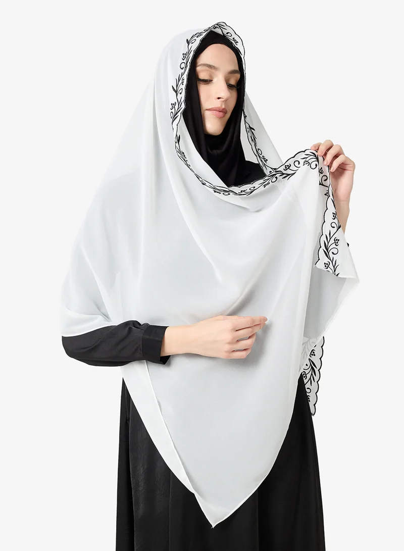 Khizana  Shiny Glossy Classic Modest Hijab Headscarf for Women | Best Price UAE